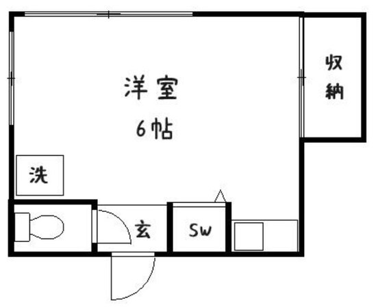 石崎ハウスⅡの物件間取画像